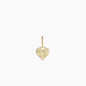 Gorjana vintage heart alphabet Parker charm